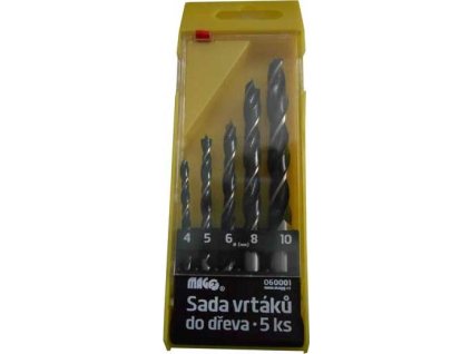 MAGG Vrtáky do dřeva 060001 sada 5 kusů 4-10mm