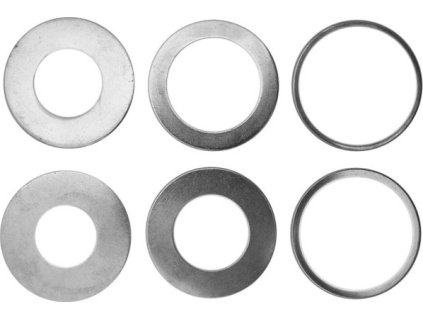 Redukční kroužek středící, sada 6ks, průměr 35/16, 18, 20, 25, 30, 32mm