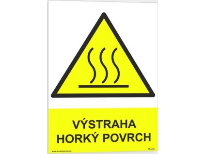 Výstraha horký povrch