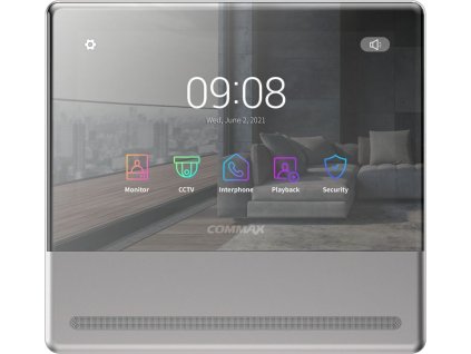 CDV-70QTD - verze 17-30Vdc - Videotelefon 7", HD/CVBS, dotyk, paměť, mobilní aplikace