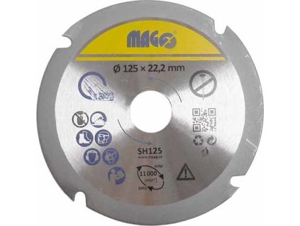 Pilový kotouč na dřevo 125 mm SH125