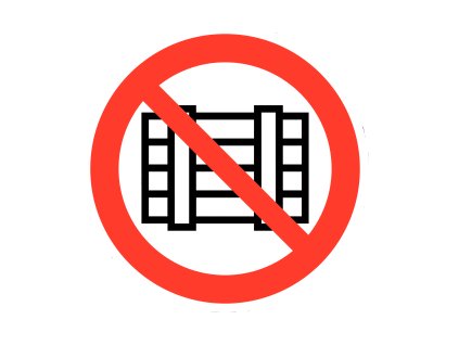 Podlahové značení NESTOHOVAT, NESKLADOVAT