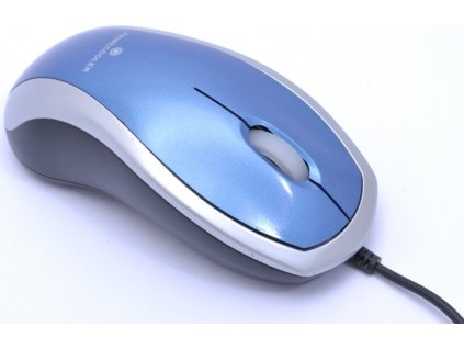 Primecooler/Kancelářská/Optická/800 DPI/Drátová USB/Světle modrá