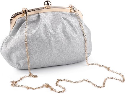 Kabelka - psaníčko s glitry (Balení 1 ks, Varianta 1 stříbrná)