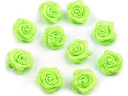 Saténová růže Ø10 mm (Balení 10 ks, Varianta 1 krémová světlá)