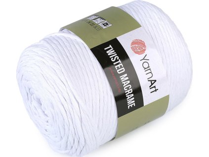 Pletací příze Twisted Macrame 500 g rozčesávací (Balení 1 ks, Varianta 1 (751) bílá)