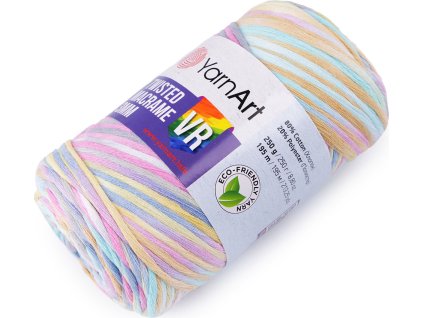 Pletací příze Twisted Macrame 250 g rozčesávací (Balení 1 ks, Varianta 1 (929) multikolor)