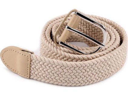 Pásek pružný šíře 3,2 cm unisex (Balení 1 ks, Varianta 3 béžová)