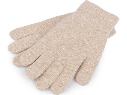 Pletené rukavice unisex (Balení 1 pár, Varianta 1 béžová světlá)