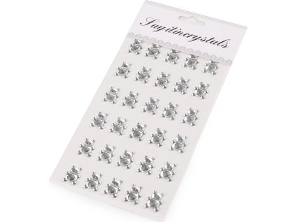 Samolepicí ozdoby na lepicím proužku (Balení 1 karta, Varianta 1 crystal medvěd)