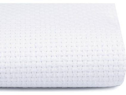 Vyšívací tkanina Kanava šíře 140 cm 40 oček (Varianta bílá, Balení 1 m)
