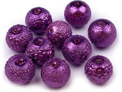 Skleněné voskové perly vroubkované Ø8 mm (Varianta 21 perlová, Balení 40 ks)