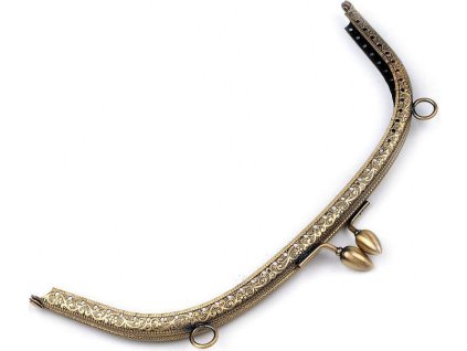 Rámeček na výrobu kabelky našívací 20,5x14,5 cm (Balení 1 ks, Varianta 3 nikl)