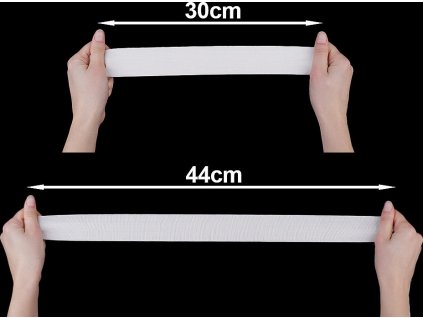 Pruženka tkaná šíře 40 mm (Varianta 1 bílá, Balení 25 m)