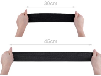 Pruženka tkaná šíře 60 mm (Varianta 1 bílá, Balení 25 m)