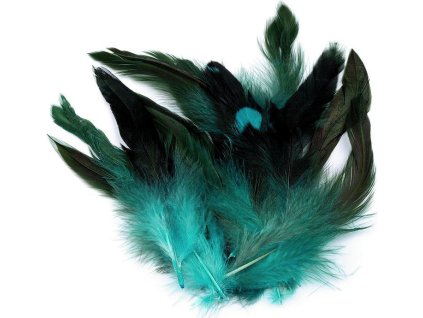 Slepičí peří délka 6-20 cm (Balení 20 ks, Varianta 3 červená tmavá)