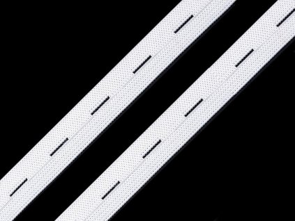 Pruženka dírková šíře 15-17 mm (Varianta 1 bílá, Balení 30 m)