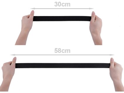 Pruženka tkaná šíře 30 mm (Balení 25 m, Varianta 1 černá)
