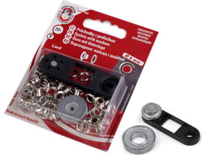 Průchodky s podložkou vnitřní Ø4 mm / vnější Ø8 mm (Varianta 1 nikl, Balení 1 blistr)