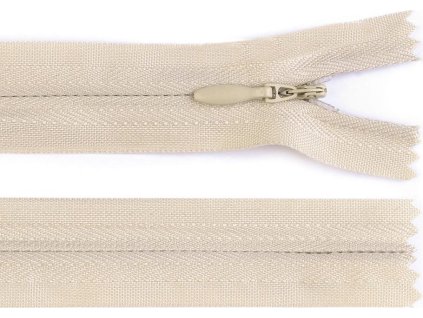 Spirálový zip skrytý No 3 délka 60 cm (Balení 1 ks, Varianta 322 černá)