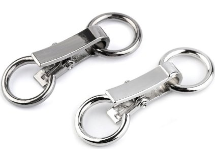 Ozdobné zapínání 21x60 mm (Varianta 2 nikl černý, Balení 1 pár)