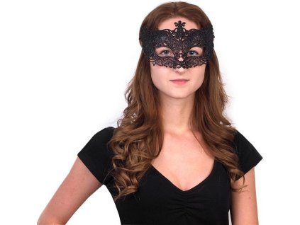 Karnevalová maska - škraboška s glitry (Balení 1 ks, Varianta 1 stříbrná)
