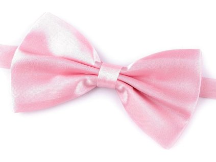 Saténový párty motýlek jednobarevný (Balení 1 ks, Varianta 1 růžová sv.)
