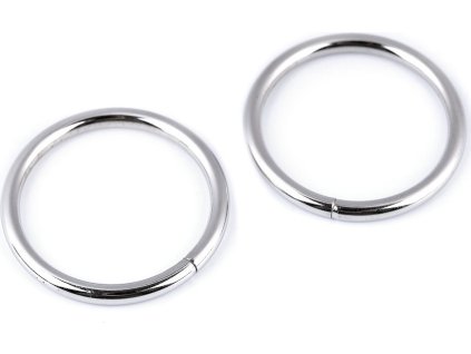 Kroužek Ø35 mm (Varianta 2 nikl černý, Balení 10 ks)