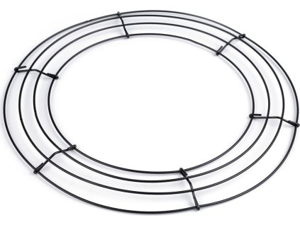 Drátěný základ na věnec Ø30 cm (Balení 1 ks, Varianta černá)