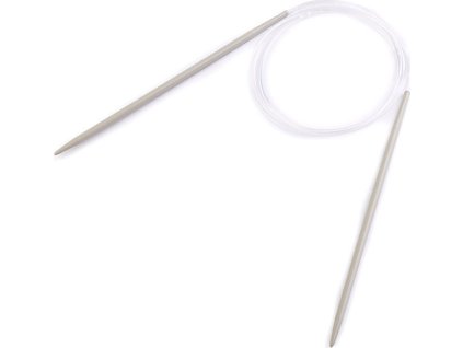 Kruhové jehlice č. 2,5; 3; 3,5; 4 (Balení 1 ks, Varianta 2,5 mm stříbrná)