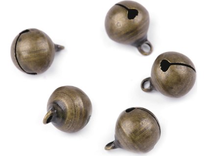 Rolničky mosazné Ø12 mm (Balení 5 ks, Varianta 1 staromosaz)