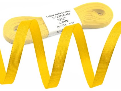 Stuha taftová šíře 6 mm (Balení 10 m, Varianta 100 bílá)