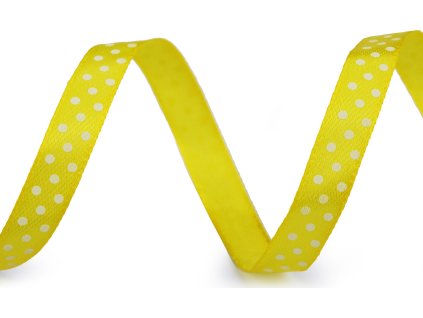 Saténová stuha s puntíky šíře 10 mm (Balení 22.5 m, Varianta 3 růžová sv.)