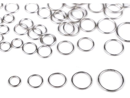 Kroužek pratelný Ø6; Ø8; Ø10; Ø12; Ø15 mm (Balení 50 ks, Varianta 2 (Ø8 mm) nikl)