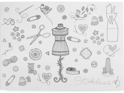 Blok pro švadlenky k zaznamenávání měření a přípravy modelů (Balení 1 ks, Varianta viz foto)