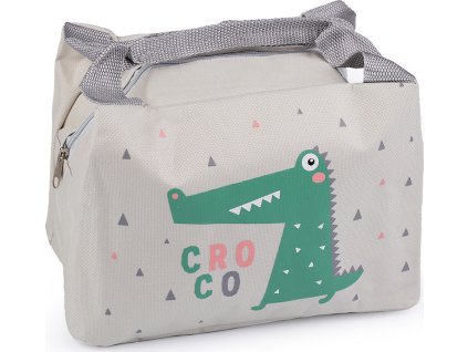 Termotaška skládací svačinová 17x21 cm (Balení 1 ks, Varianta 6 žlutá dinosaurus)