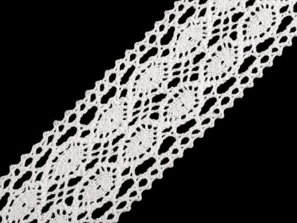 Bavlněná krajka / vsadka paličkovaná šíře 40 mm (Varianta 1 bílá, Balení 22.5 m)
