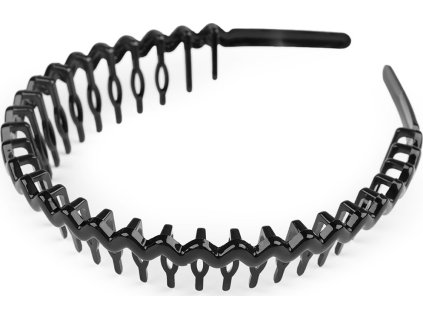 Plastová čelenka do vlasů s hřebínkem (Balení 1 ks, Varianta 1 bílá)