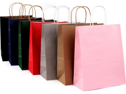 Dárková taška (Balení 12 ks, Varianta 1 pudrovo-lososová)