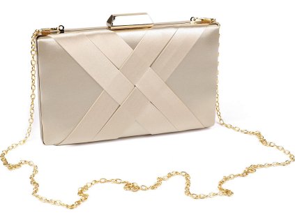 Kabelka - psaníčko saténové (Balení 1 ks, Varianta 3 černá zlatá)