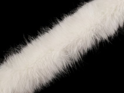 Všívací oděvní / dekorační kožešina kulatá šíře 7 cm (Balení 1 m, Varianta 2 šedá)