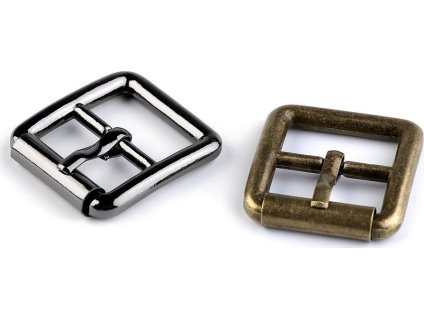 Kovová spona / opasková přezka, průvlek 20 mm (Balení 1 ks, Varianta 1 nikl černý)
