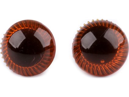 Oči s pojistkou Ø18 mm (Balení 20 sada, Varianta 1 jantar)