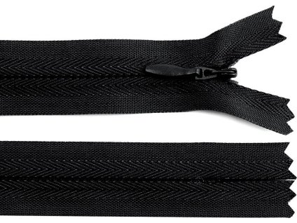 Spirálový zip skrytý No 3 délka 22 cm (Balení 1 ks, Varianta 101 bílá)