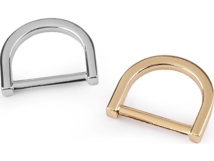 Polokroužek na textil a doplňky šíře 20 mm (Varianta 1 nikl, Balení 2 ks)