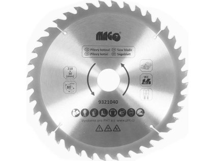 Pilový kotouč 210x2,9x30mm/40 zubů - střídavě šikmé