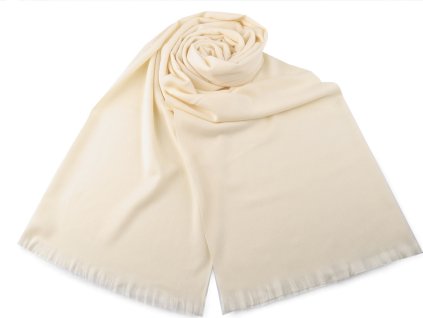 Šála / pléd 70x205 cm (Balení 1 ks, Varianta 1 (70x185 cm) krémová světlá)