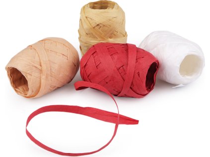 Lýko rafie přírodní, šíře 5-7 mm (Varianta 1 bílá, Balení 6 ks)