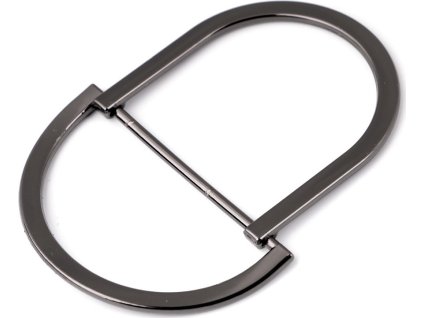Kovová spona dvojitá, průvlek 30 mm (Varianta 2 nikl černý, Balení 1 ks)