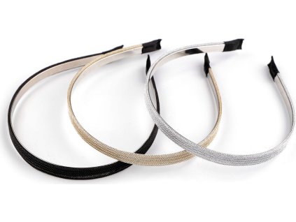 Čelenka do vlasů s lurexem (Balení 1 ks, Varianta 1 stříbrná)